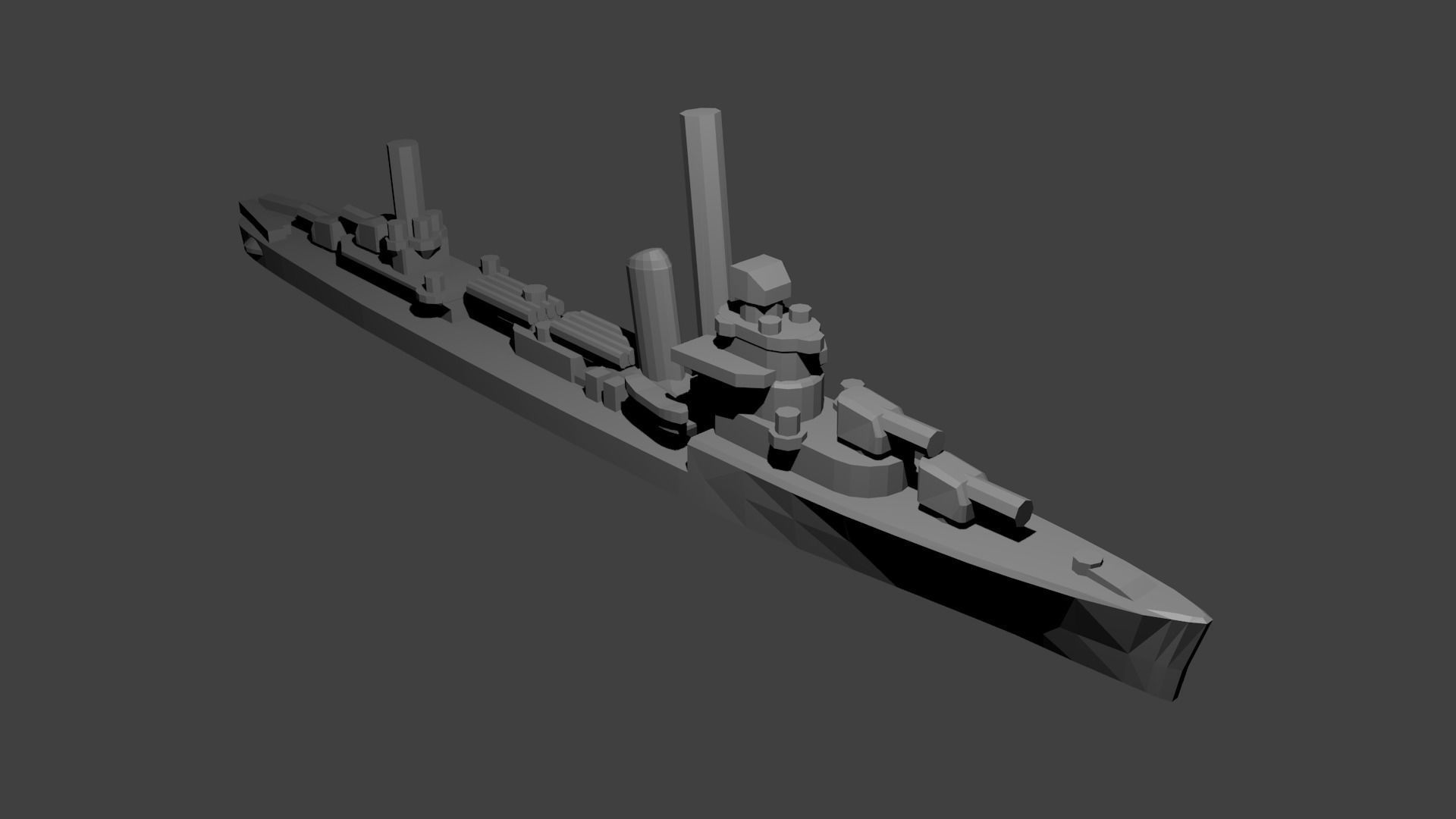 US Miniature WWII Warship Collection 3D print model_58