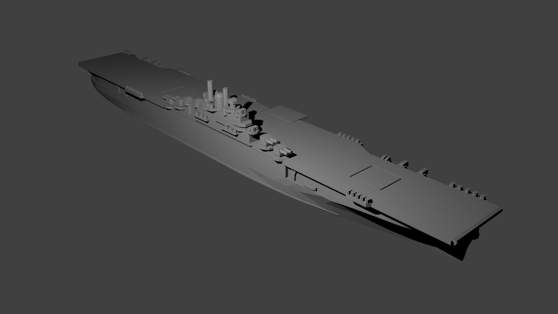 US Miniature WWII Warship Collection 3D print model_21