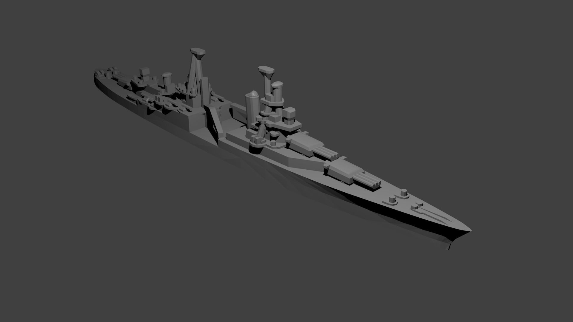 US Miniature WWII Warship Collection 3D print model_51
