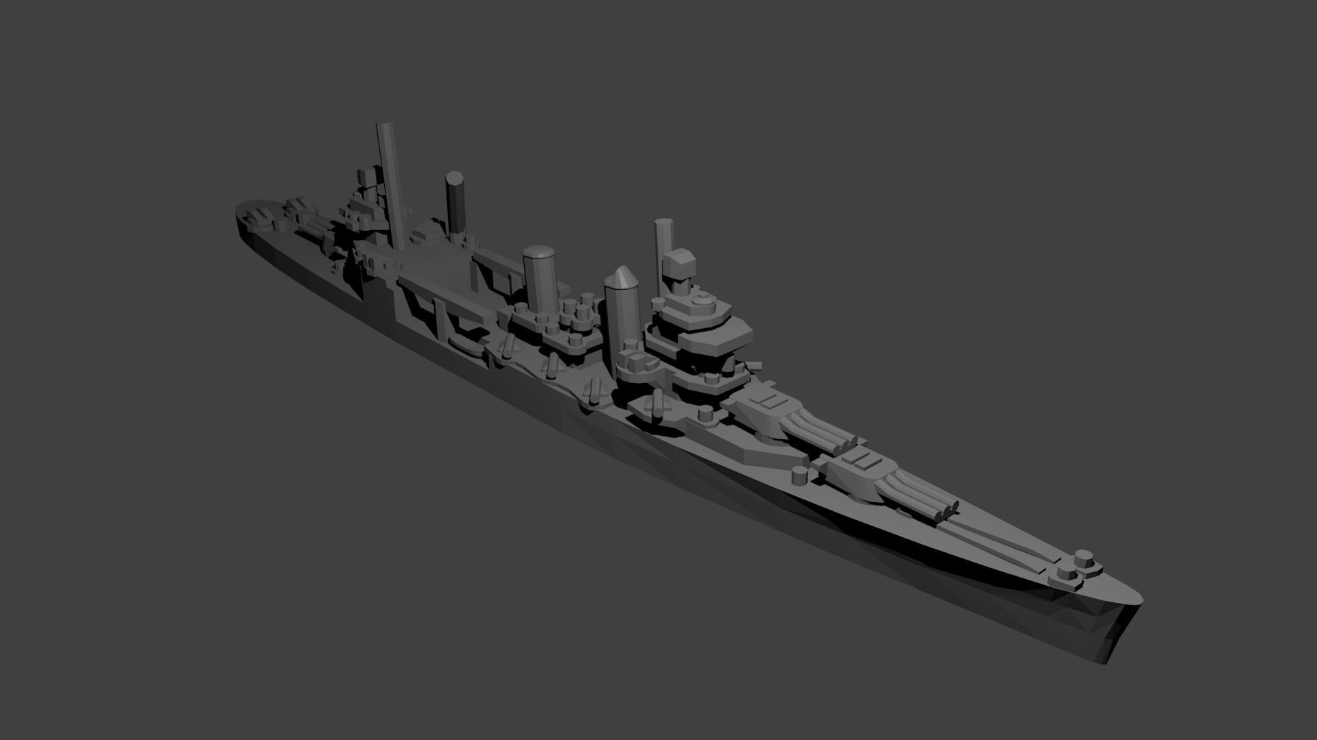 US Miniature WWII Warship Collection 3D print model_42