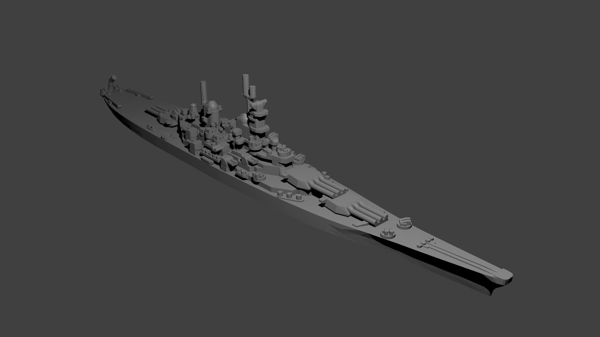 US Miniature WWII Warship Collection 3D print model_33