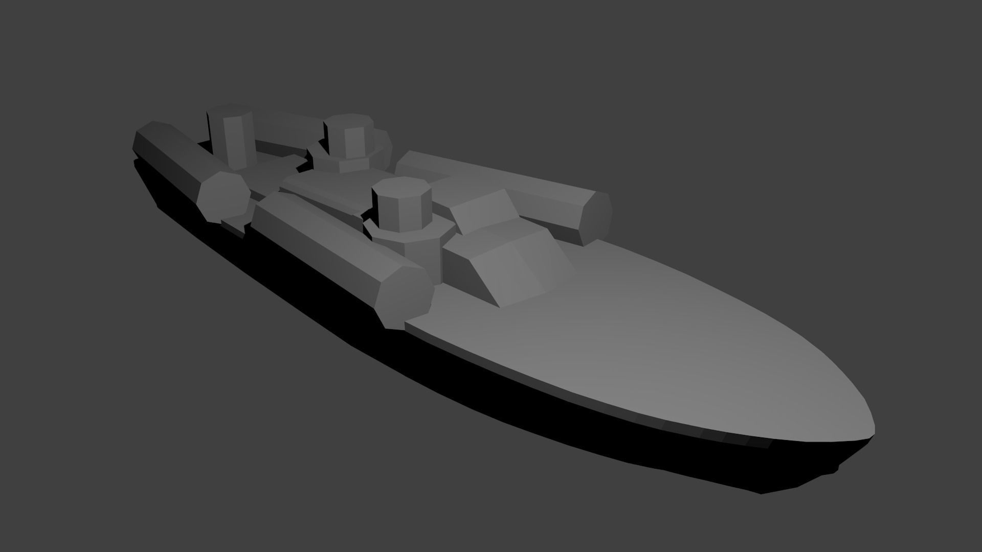 US Miniature WWII Warship Collection 3D print model_2