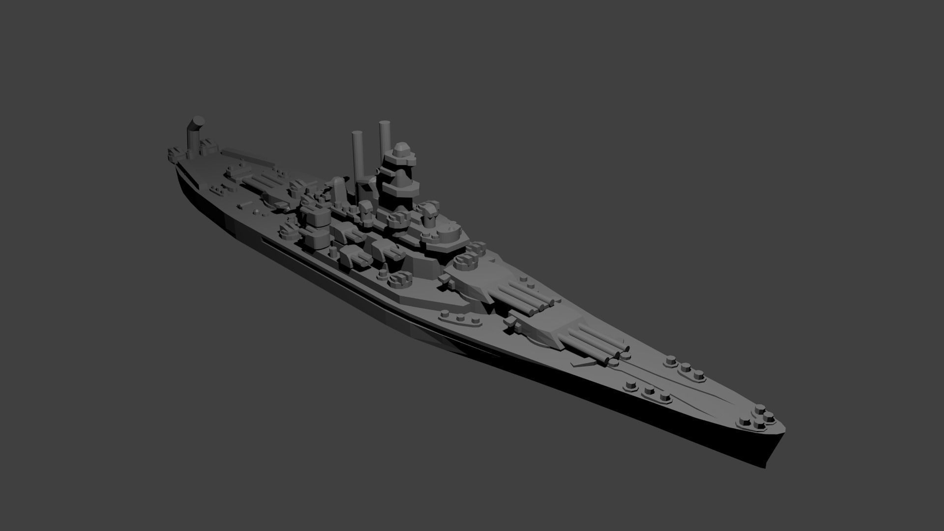 US Miniature WWII Warship Collection 3D print model_54