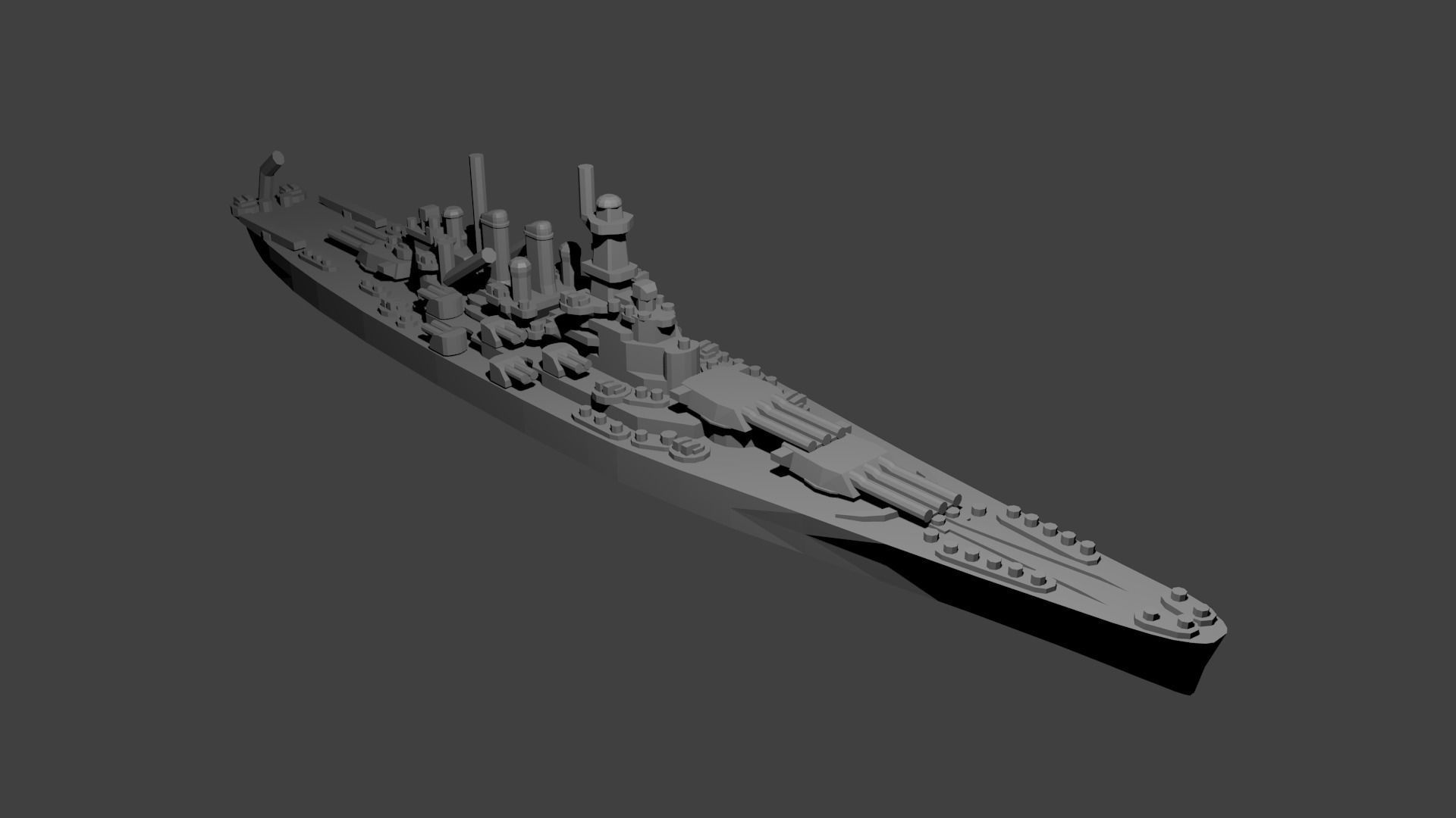 US Miniature WWII Warship Collection 3D print model_45