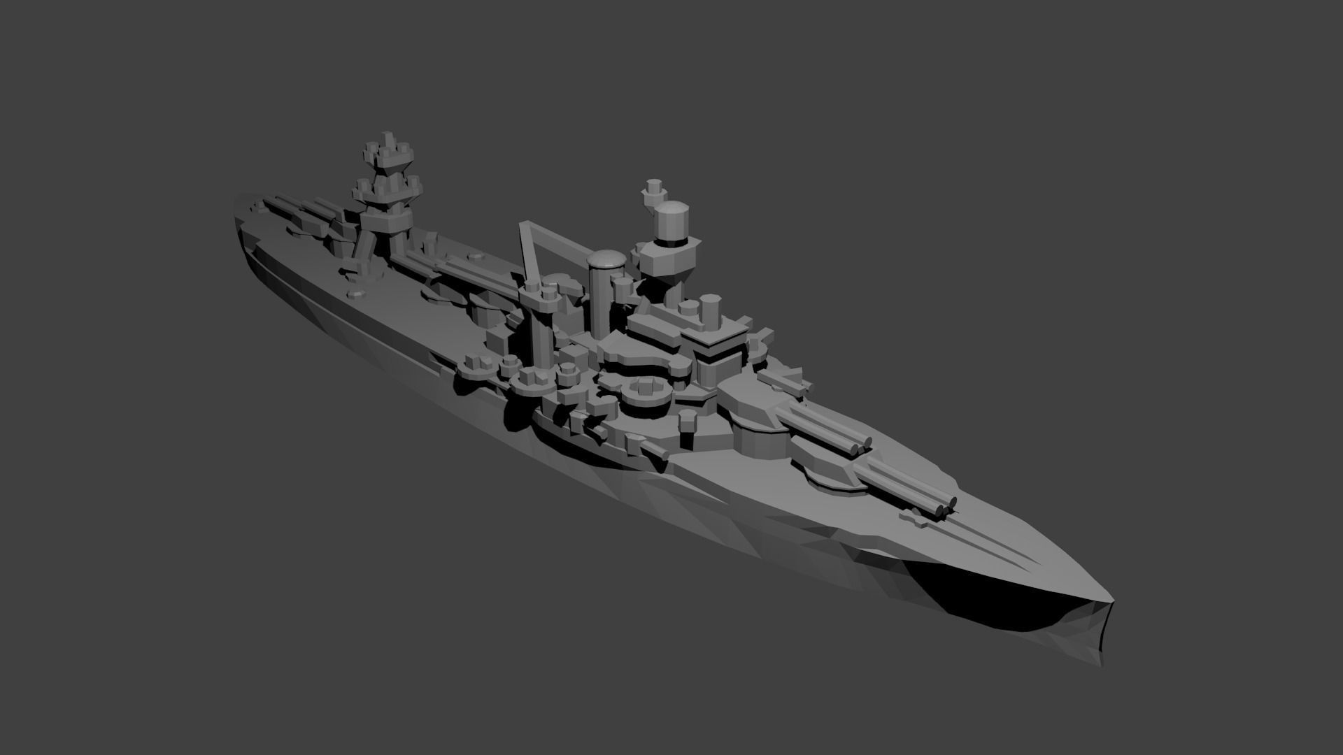 US Miniature WWII Warship Collection 3D print model_67