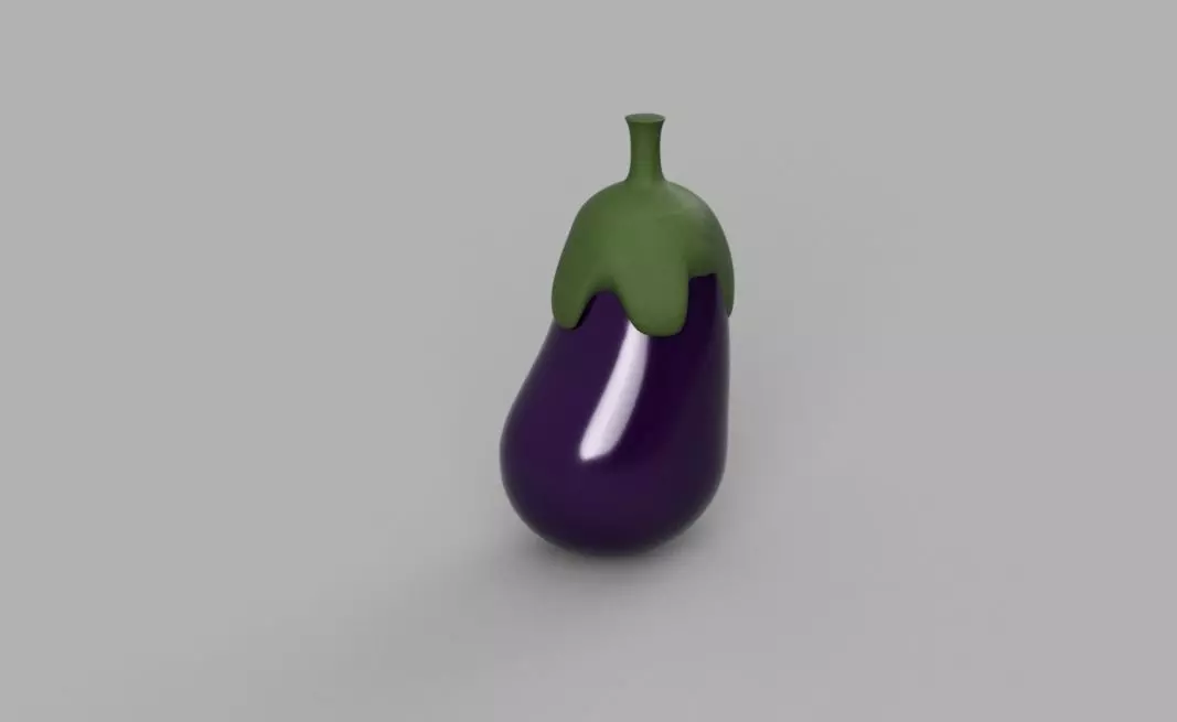 Eggplant or Aubergine 3D print model_0