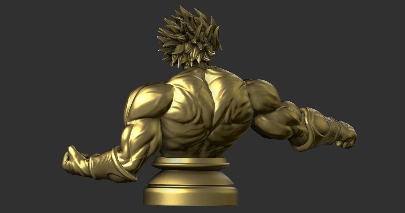 Broly Bust - Dragonball FighterZ 3D print model_4