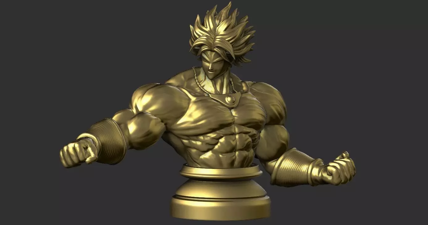 Broly Bust - Dragonball FighterZ 3D print model_0