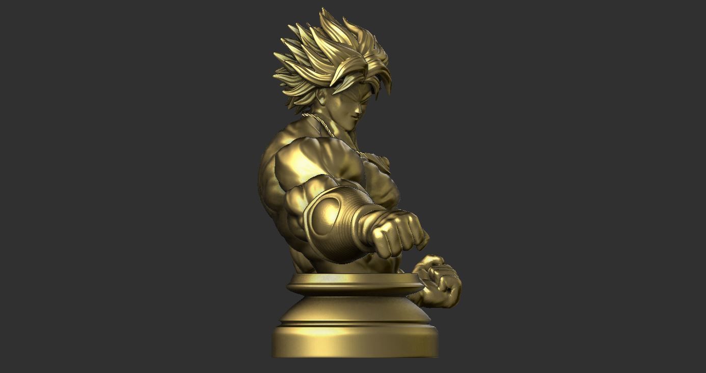 Broly Bust - Dragonball FighterZ 3D print model_1