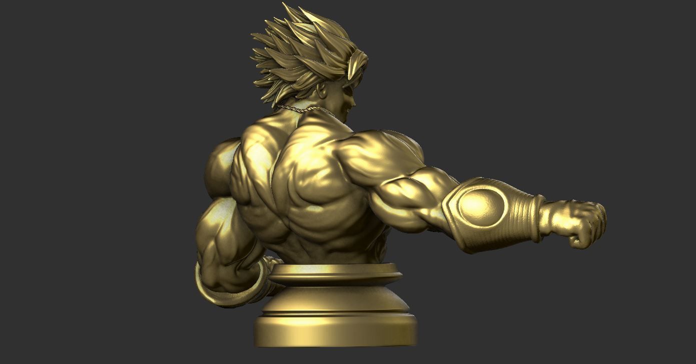 Broly Bust - Dragonball FighterZ 3D print model_3