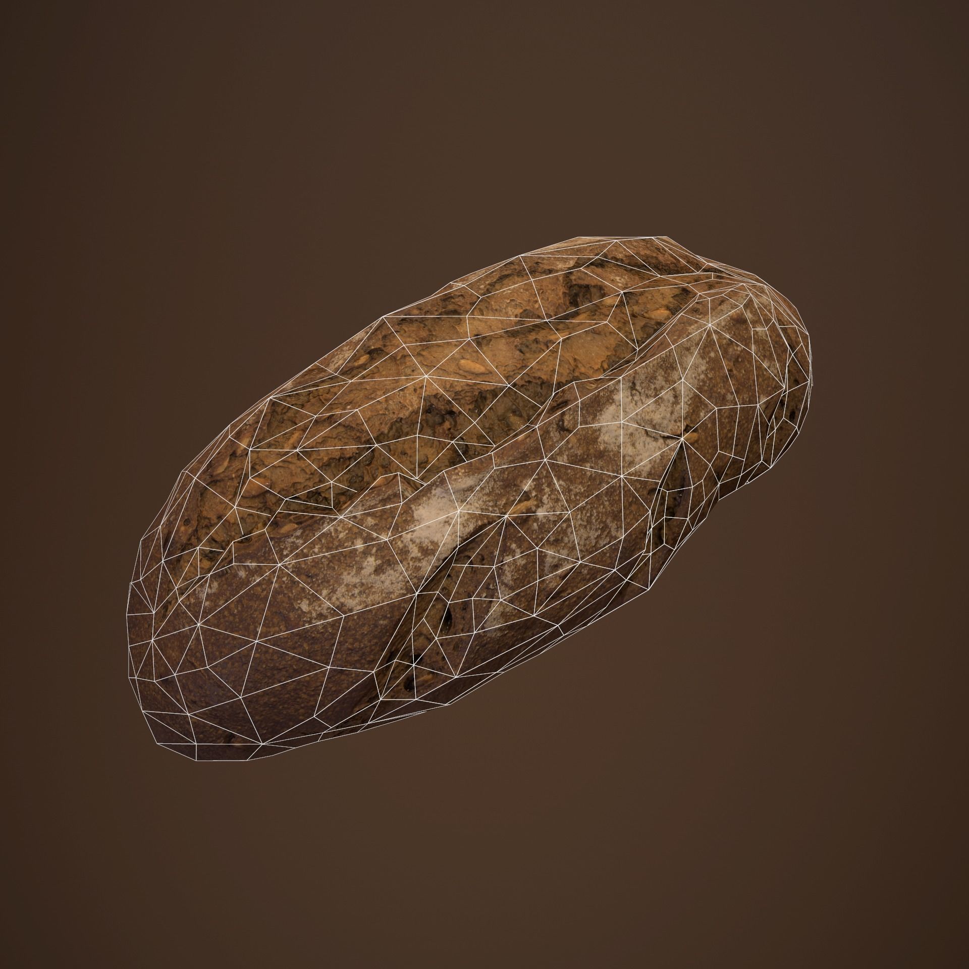 Tasty Bread 01 Low-poly 3D model_1