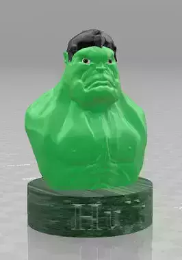 Hulk half body 3D print model