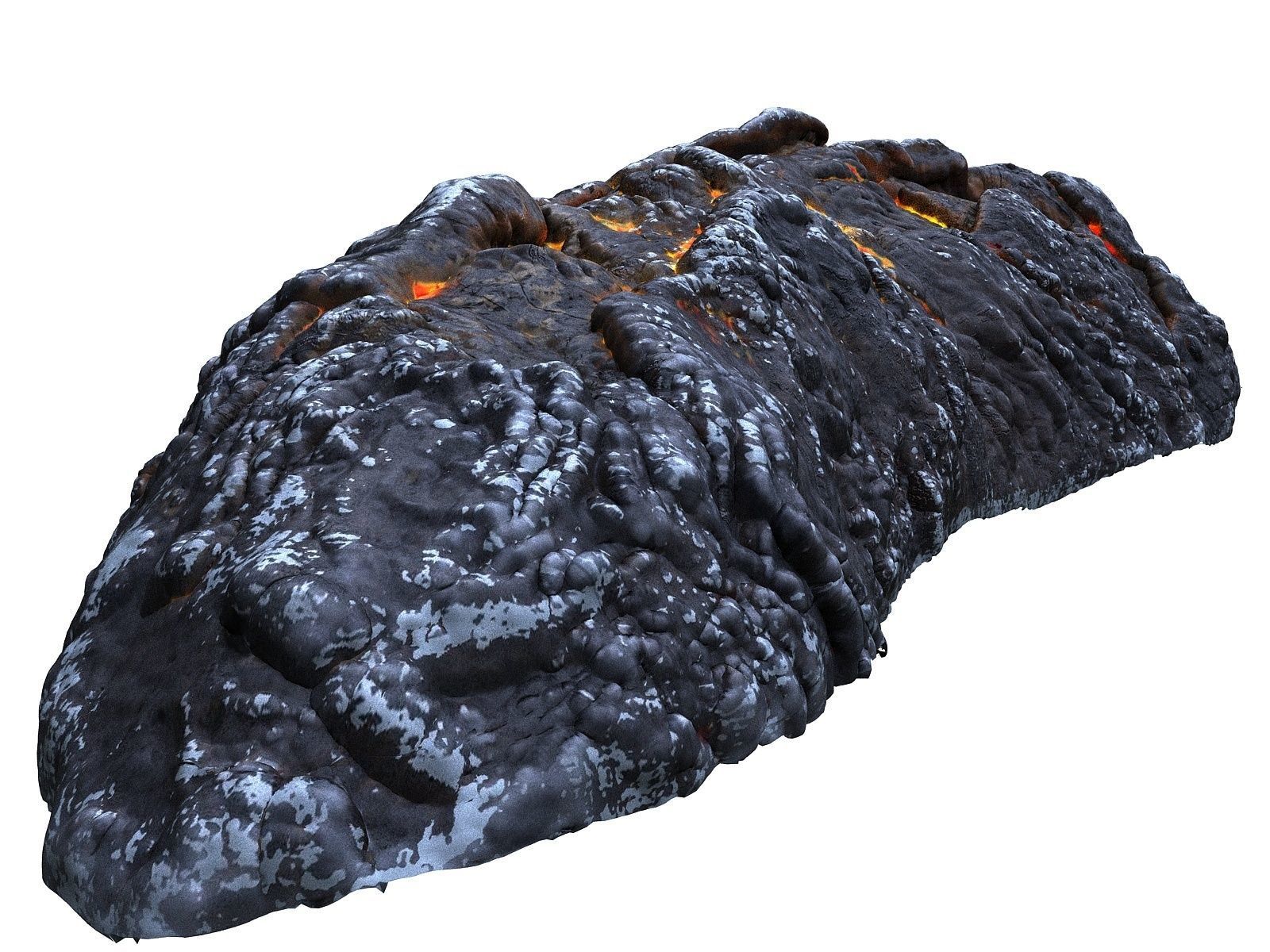 Lava Rock  Low-poly 3D model_12
