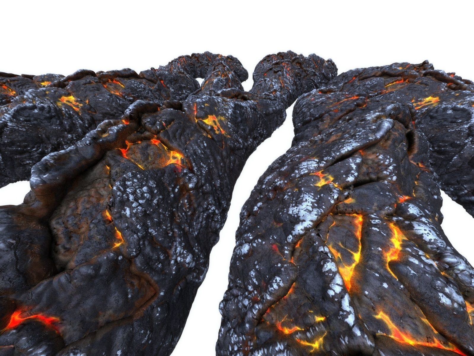 Lava Rock  Low-poly 3D model_10