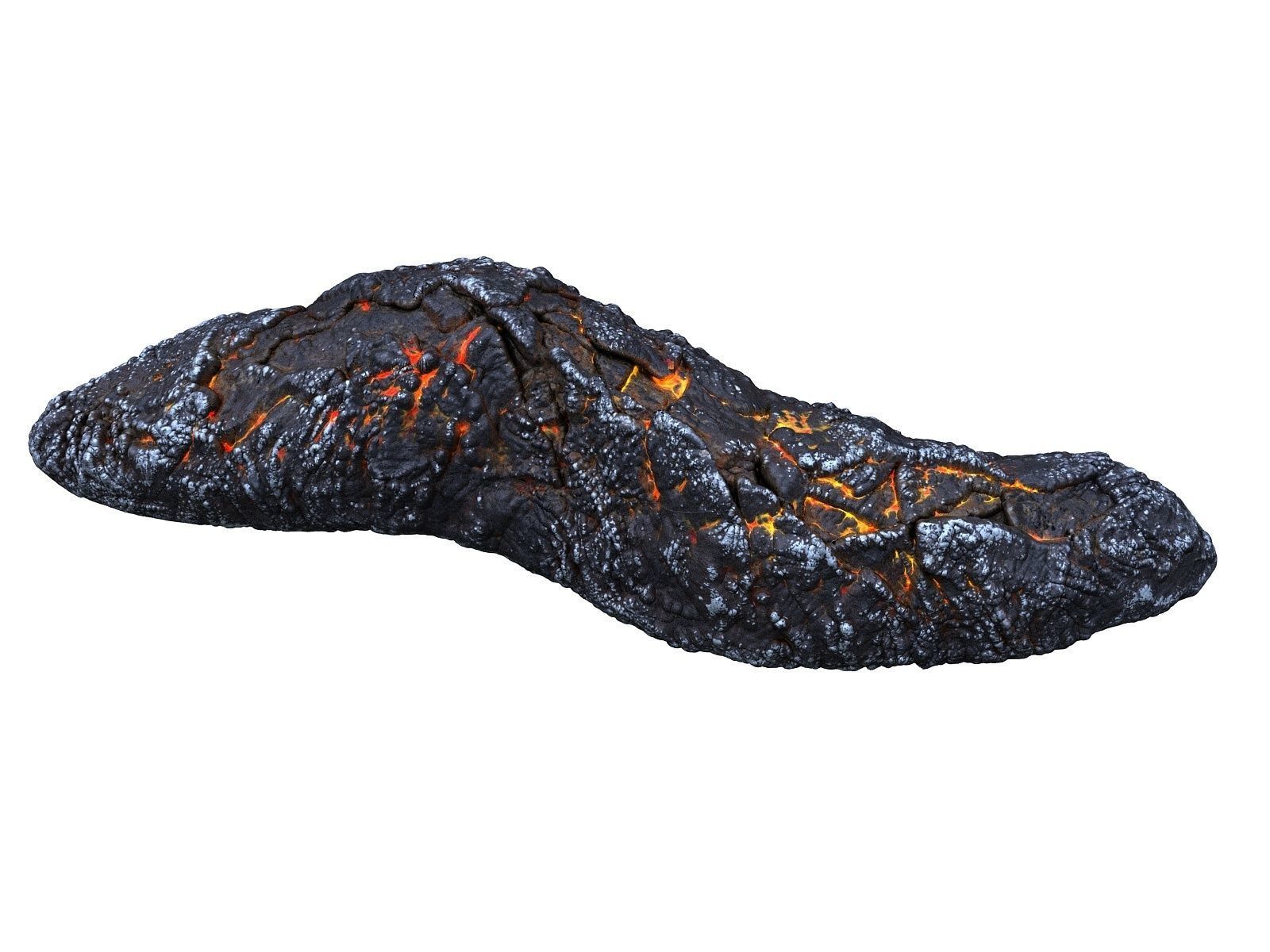 Lava Rock  Low-poly 3D model_1