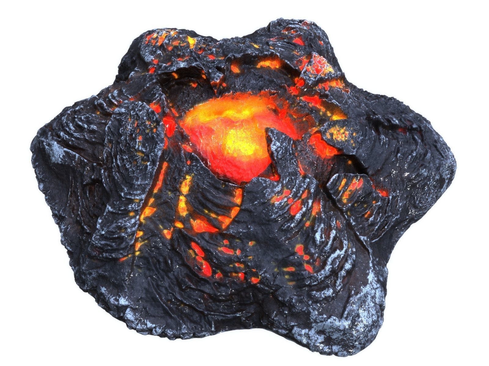 Crater HD Low-poly 3D model_6