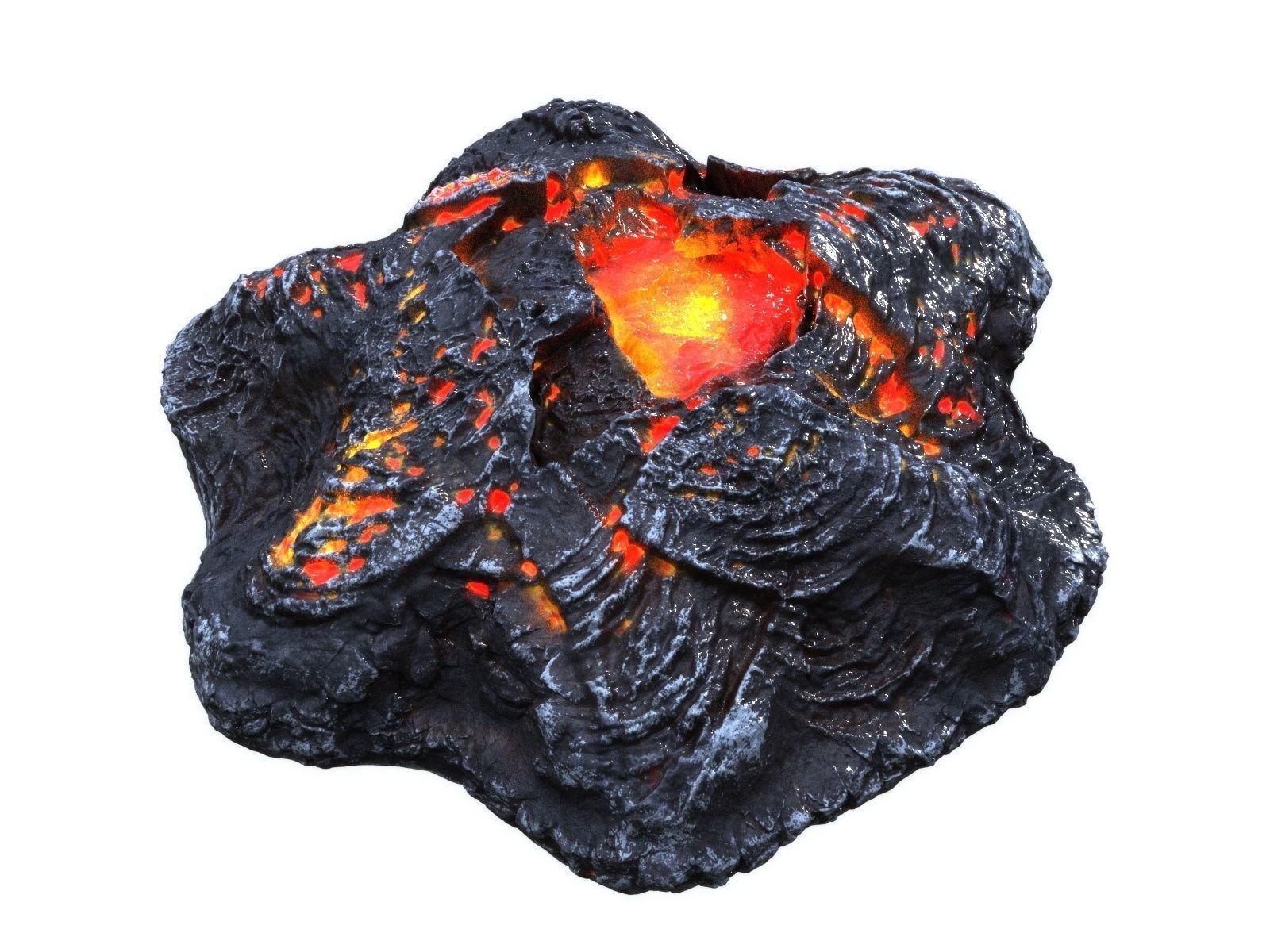 Crater HD Low-poly 3D model_5