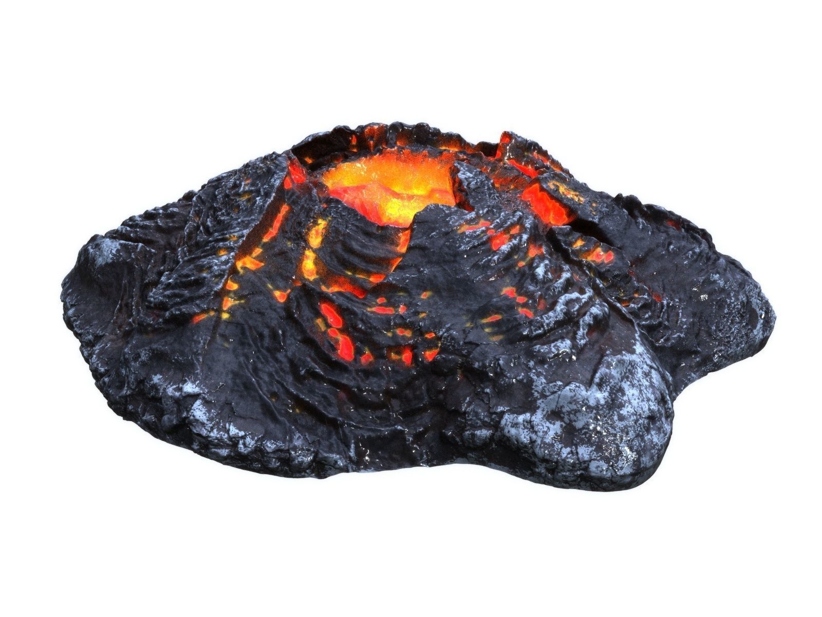 Crater HD Low-poly 3D model_1