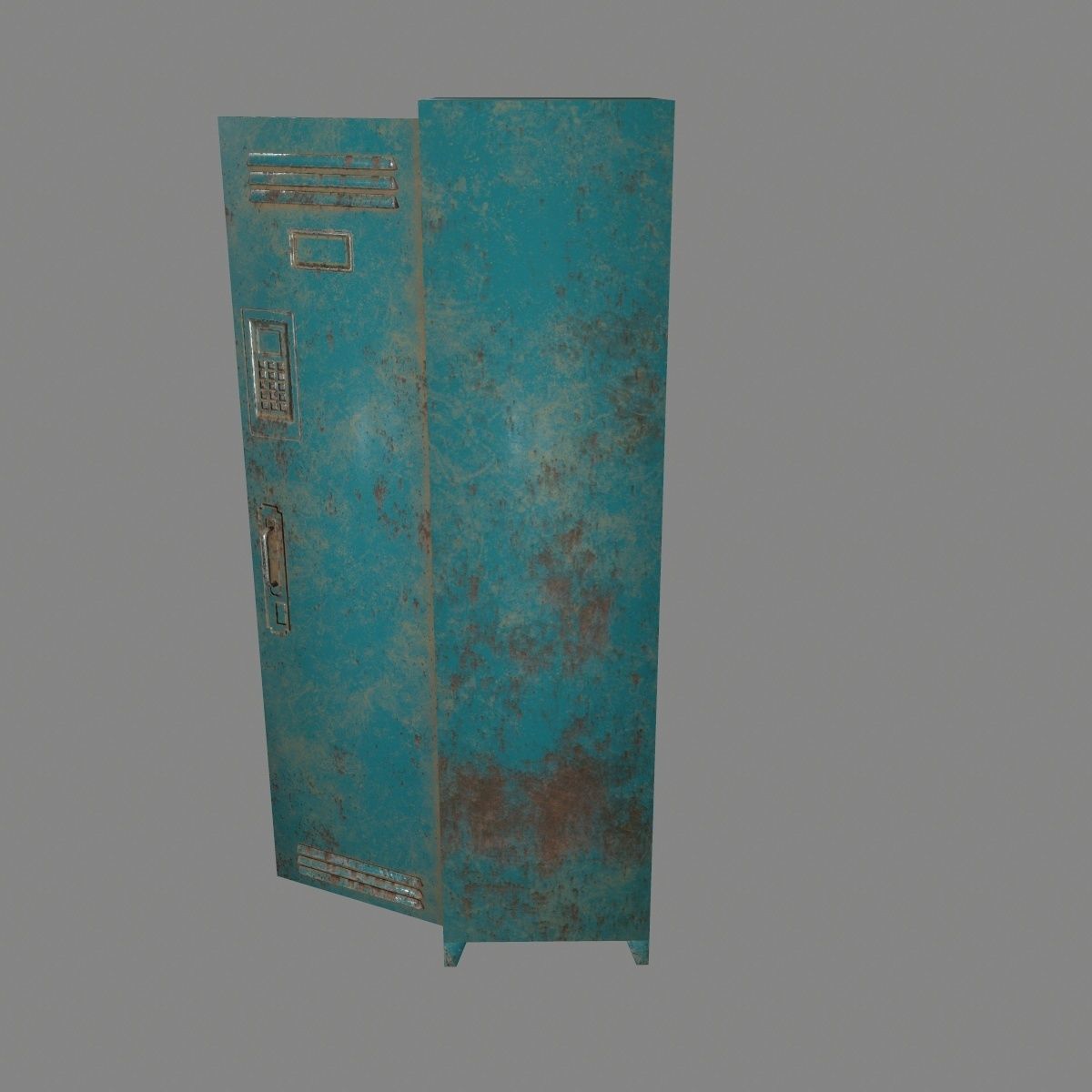 locker 2 old Low-poly 3D model_12