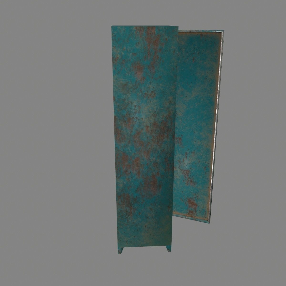 locker 2 old Low-poly 3D model_10