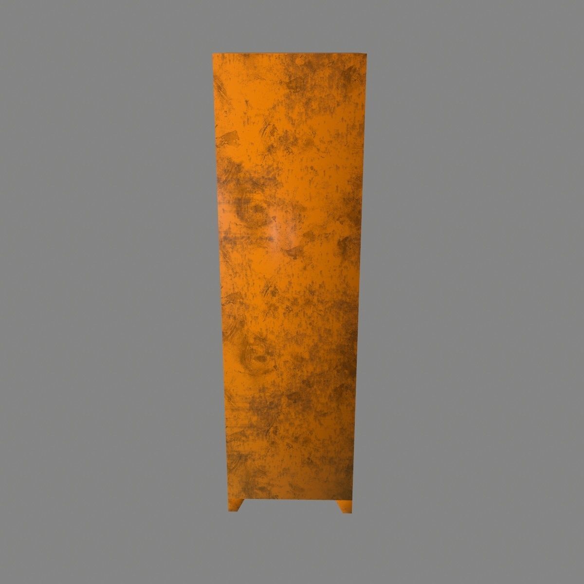 locker 3 orange metal lamp Low-poly 3D model_12