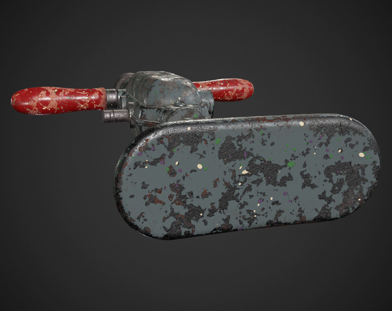 PWWe10 Hand Drill Low-poly 3D model_5