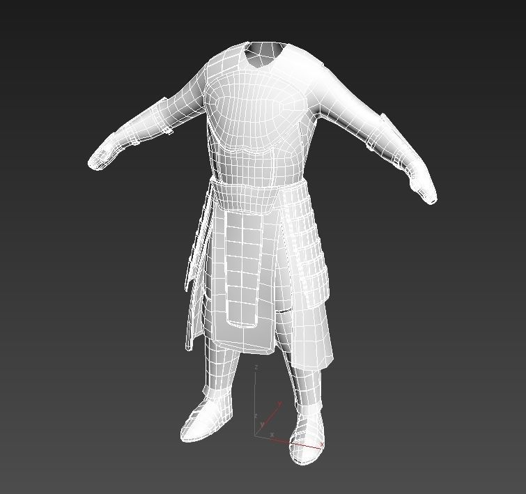 HIE Game Ready Body Armor D180612 Low-poly 3D model_14