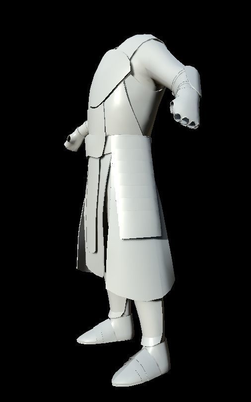 HIE Game Ready Body Armor D180612 Low-poly 3D model_17