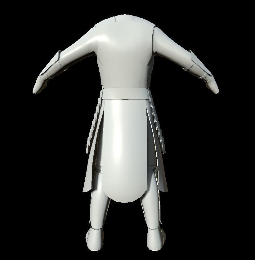 HIE Game Ready Body Armor D180612 Low-poly 3D model_19