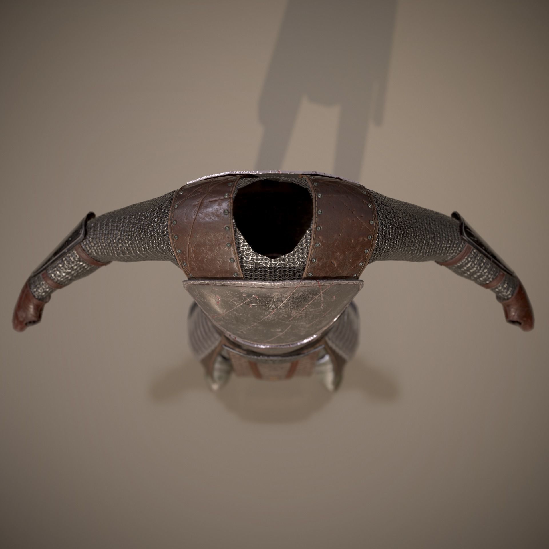 HIE Game Ready Body Armor D180612 Low-poly 3D model_12