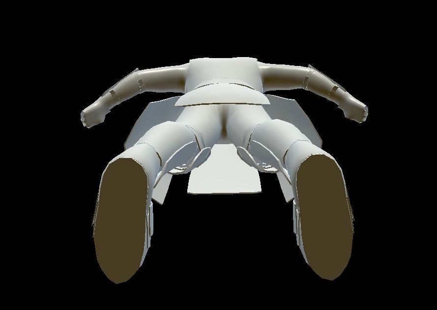 HIE Game Ready Body Armor D180612 Low-poly 3D model_18