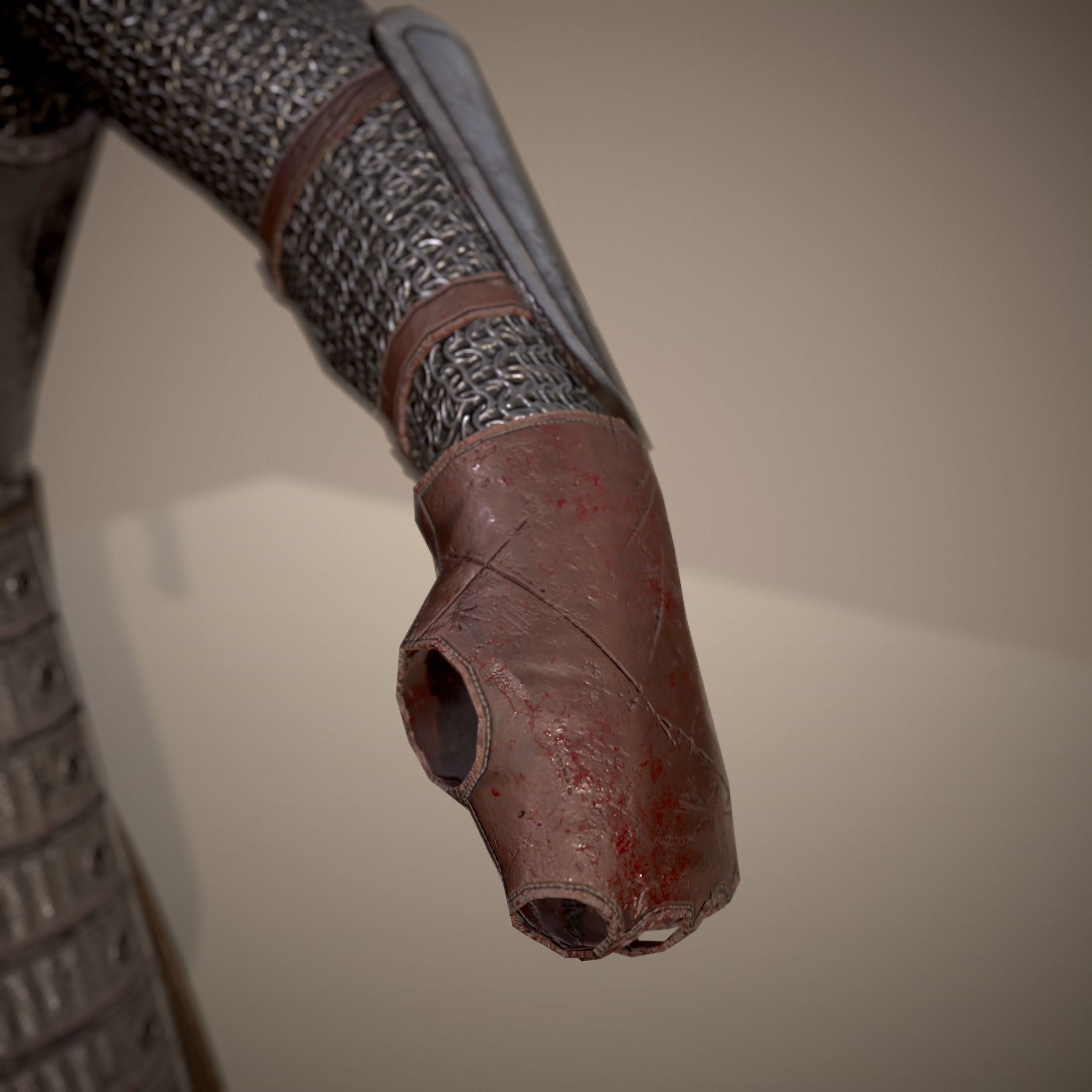 HIE Game Ready Body Armor D180612 Low-poly 3D model_10