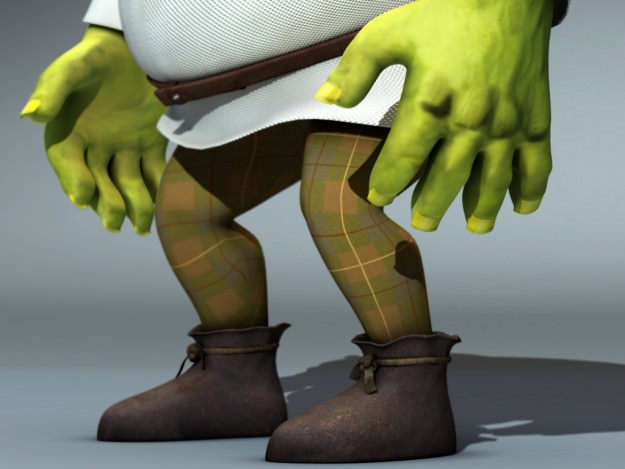 Shrek rigged 1 0 3D model_16