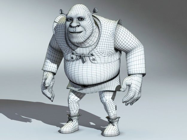 Shrek rigged 1 0 3D model_24