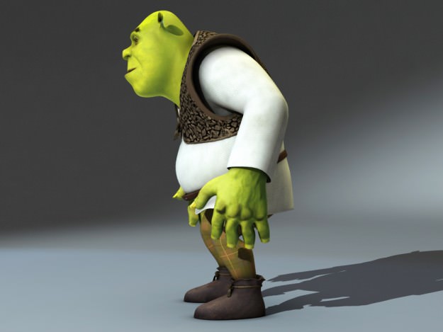 Shrek rigged 1 0 3D model_12