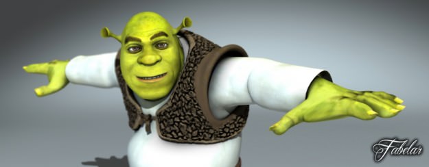 Shrek rigged 1 0 3D model_6