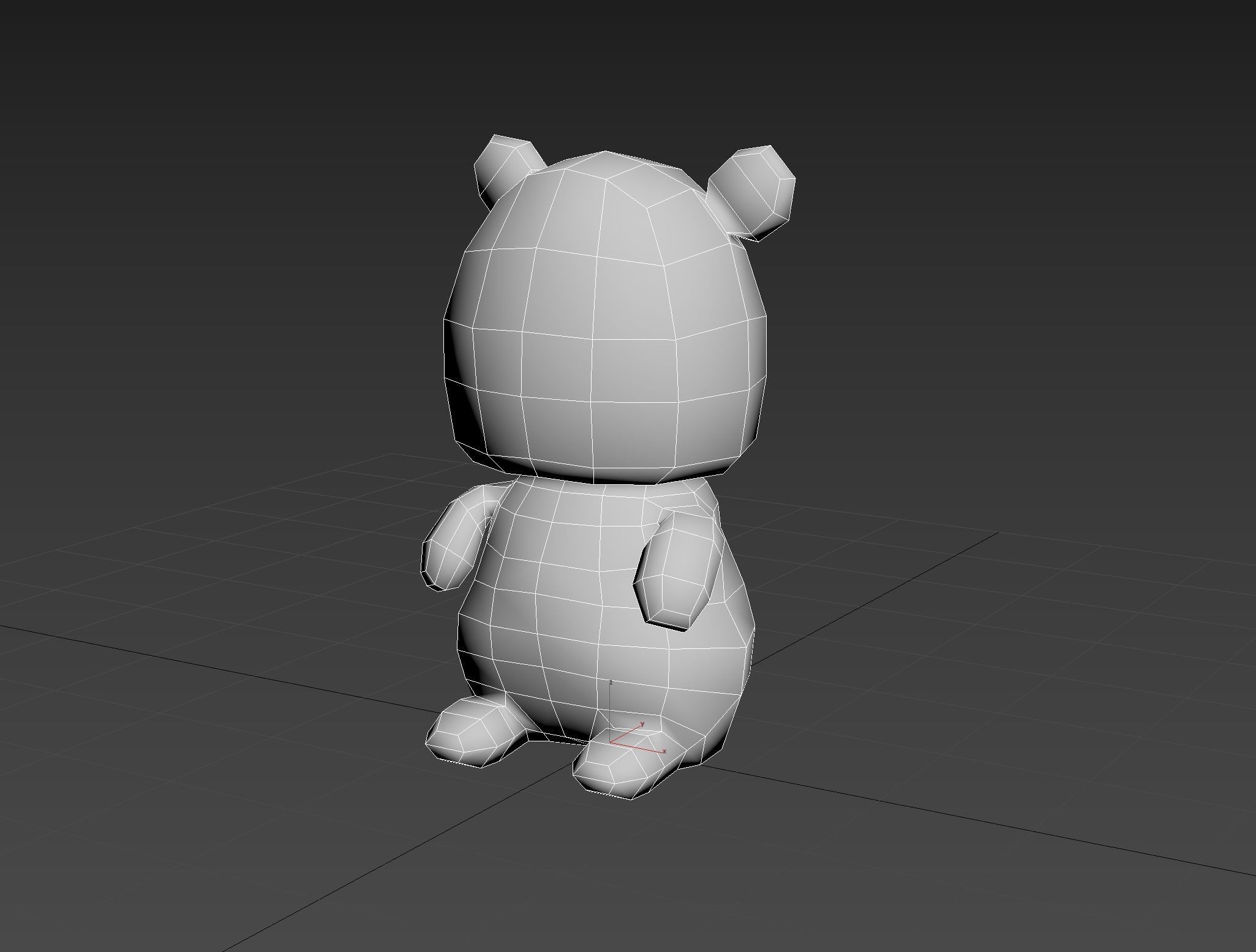 Plush Bears Low-poly 3D model_6