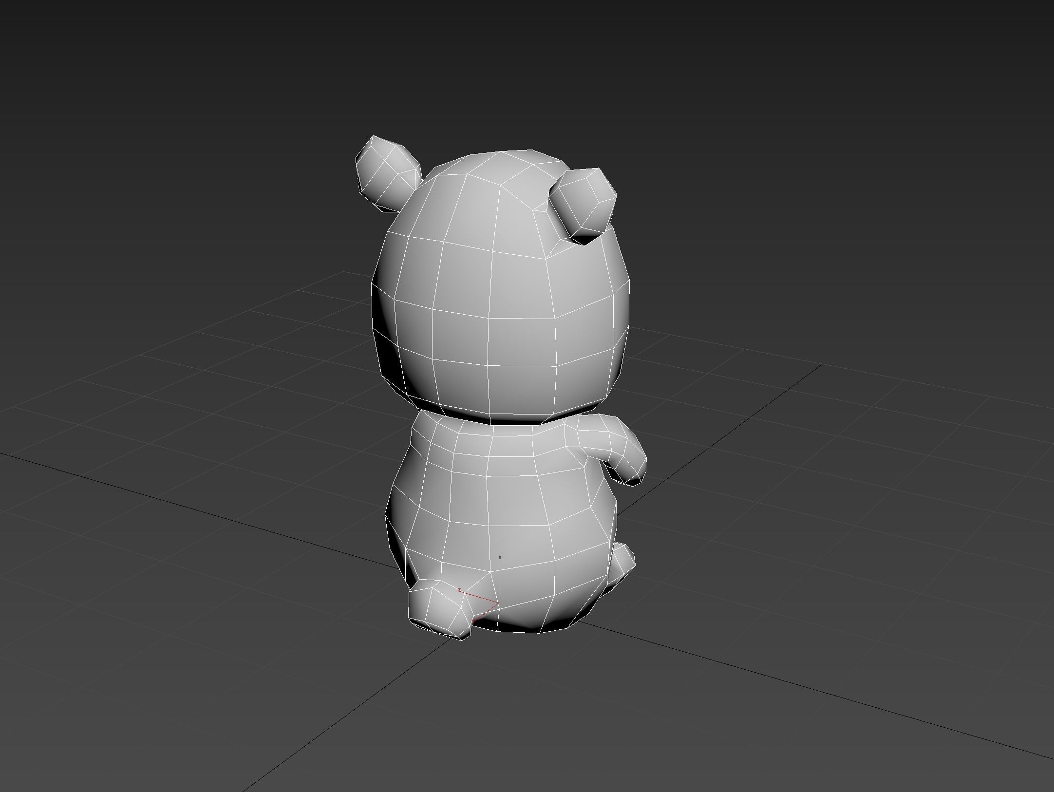 Plush Bears Low-poly 3D model_10