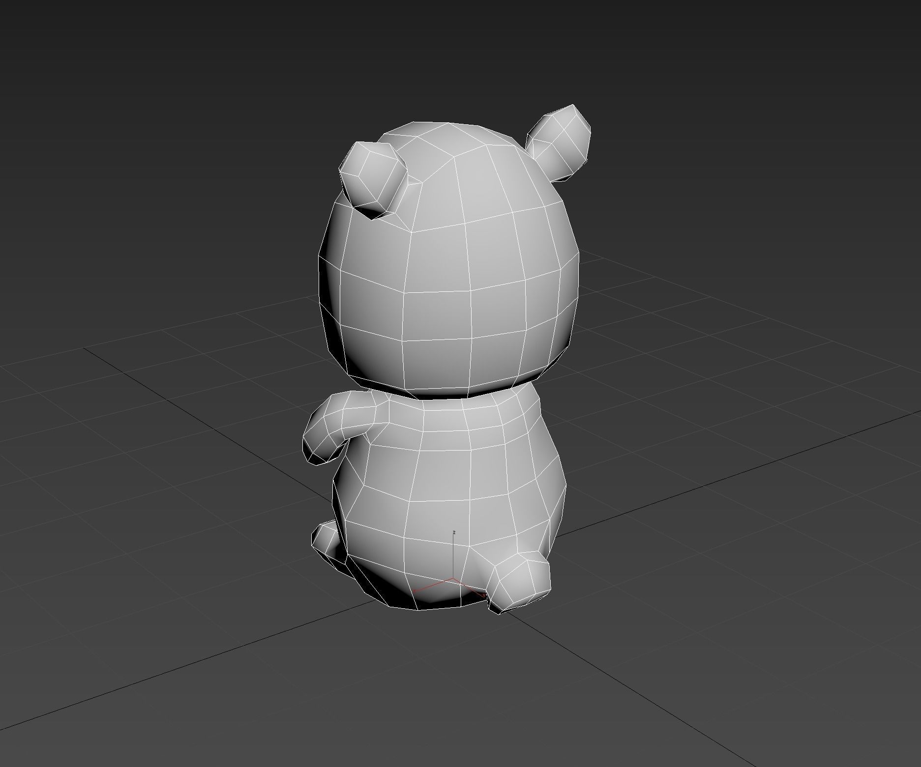 Plush Bears Low-poly 3D model_7