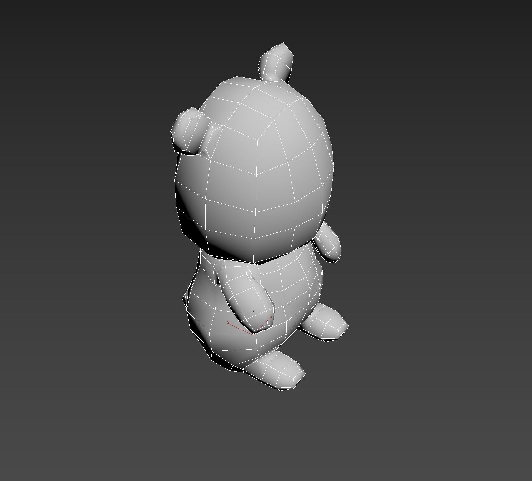 Plush Bears Low-poly 3D model_11