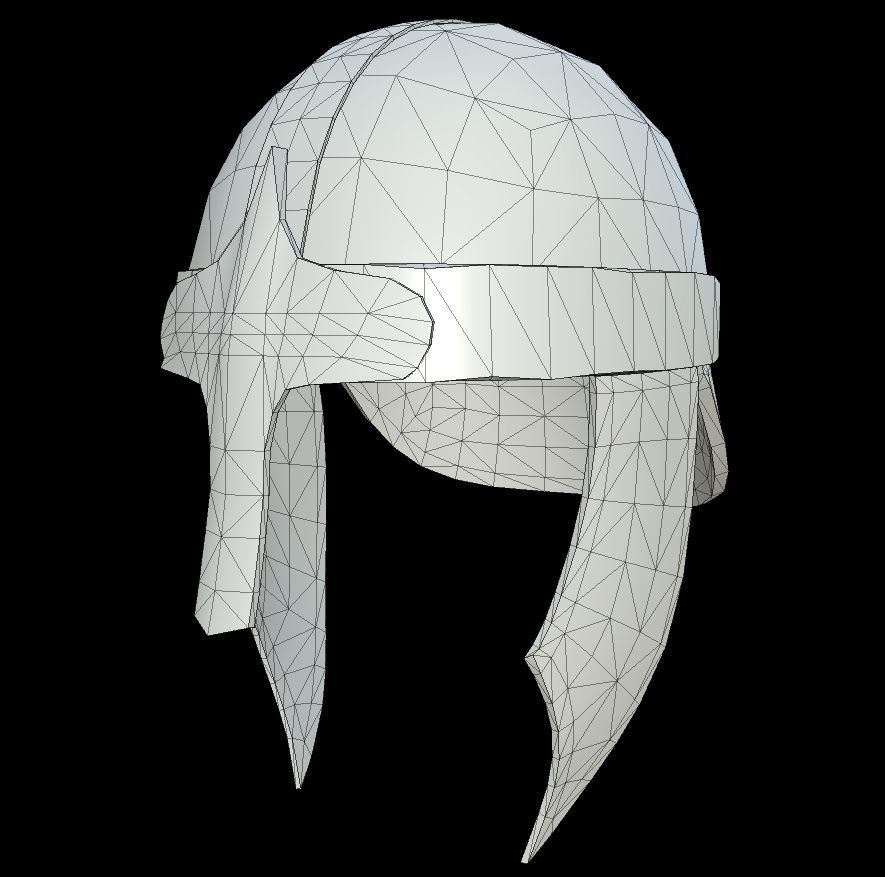 HIE Game Ready Helmet D180612 Low-poly 3D model_12