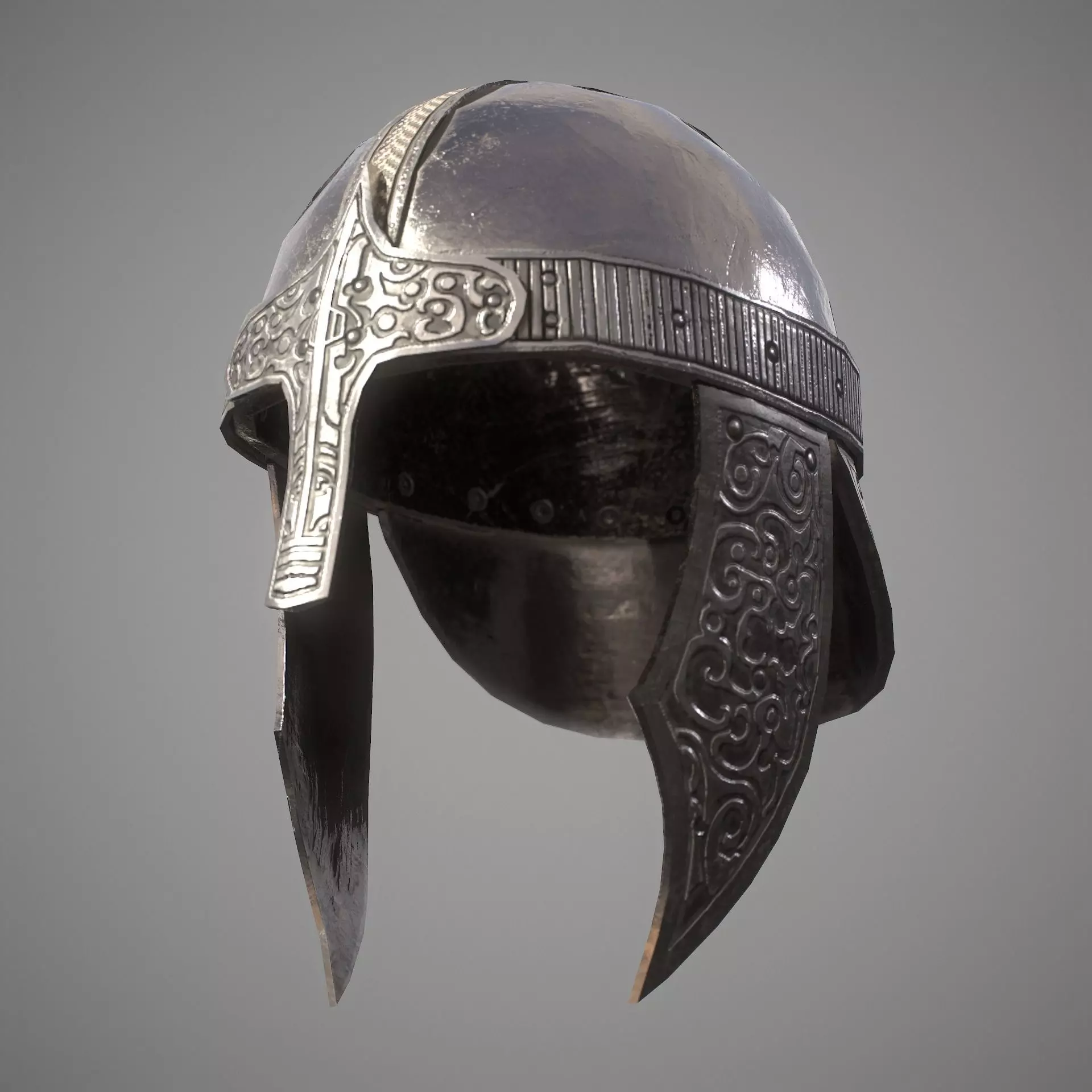 HIE Game Ready Helmet D180612 Low-poly 3D model_0