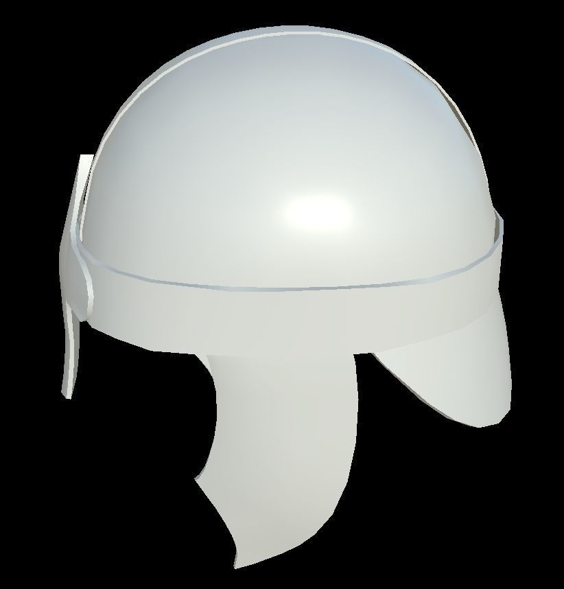 HIE Game Ready Helmet D180612 Low-poly 3D model_1