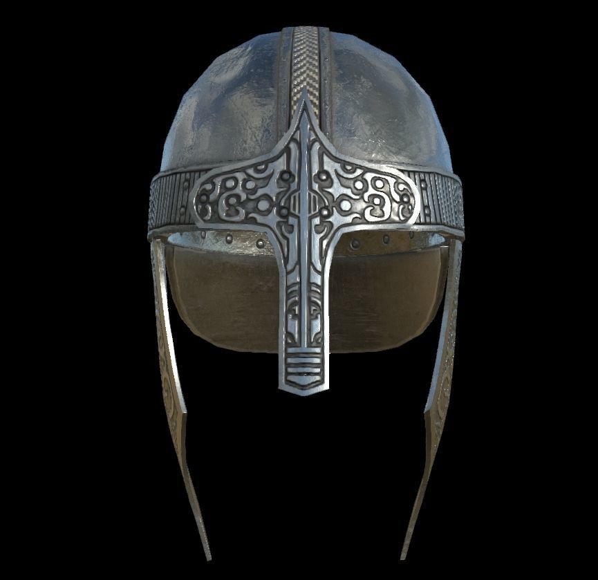 HIE Game Ready Helmet D180612 Low-poly 3D model_4
