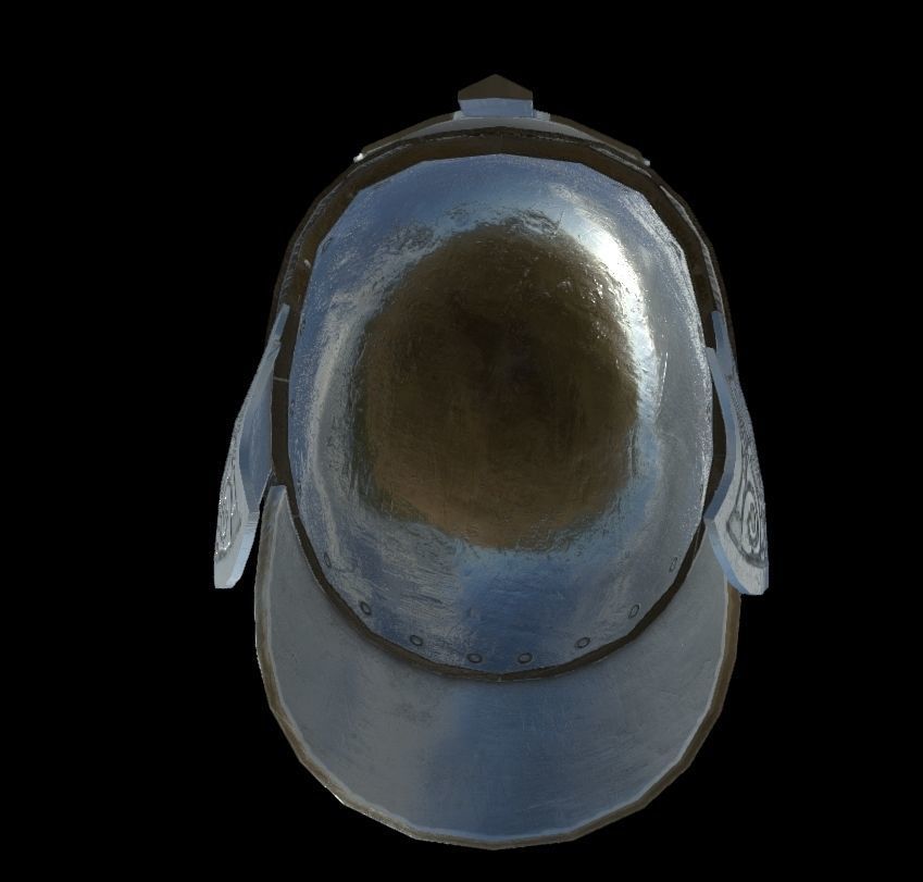 HIE Game Ready Helmet D180612 Low-poly 3D model_9