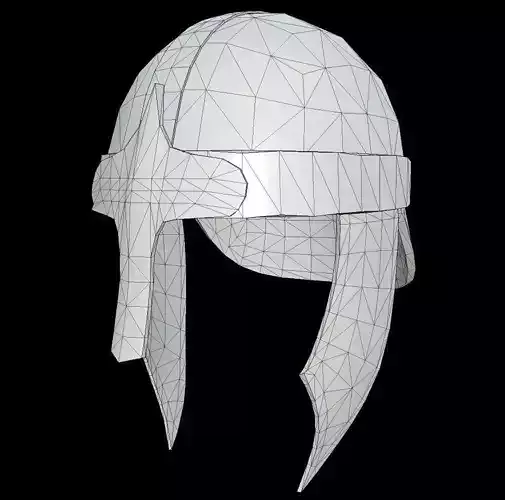 HIE Clean Helmet D180612 Low-poly 3D model