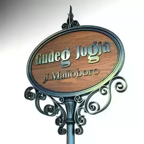 Vintage Signage 006 3D model