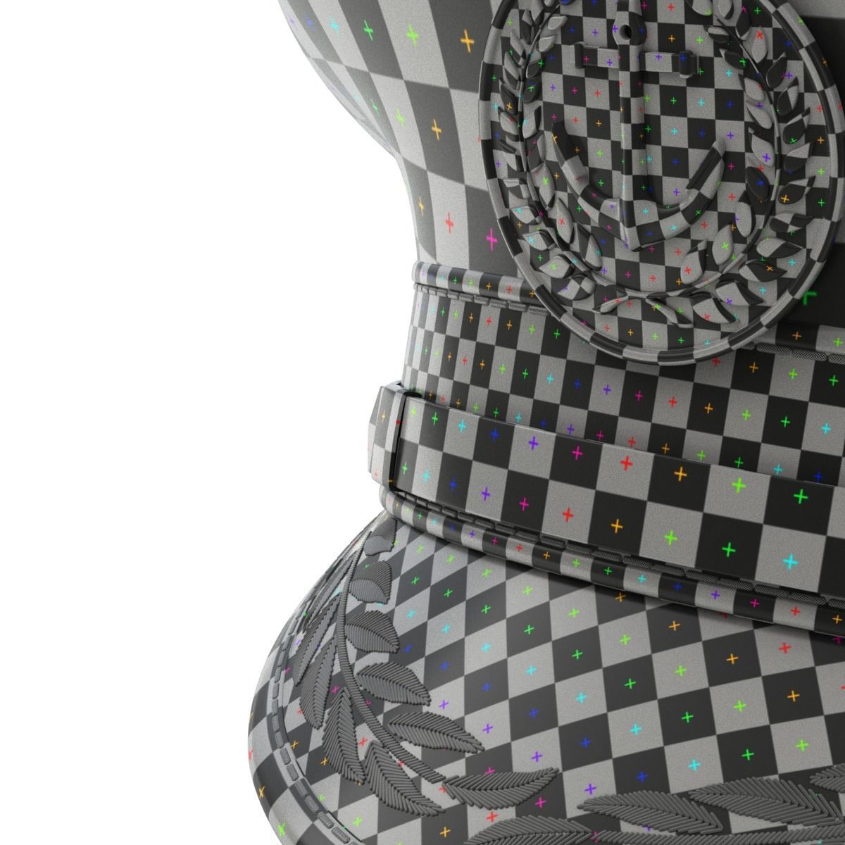 Navy Captain Hat 3D model_12