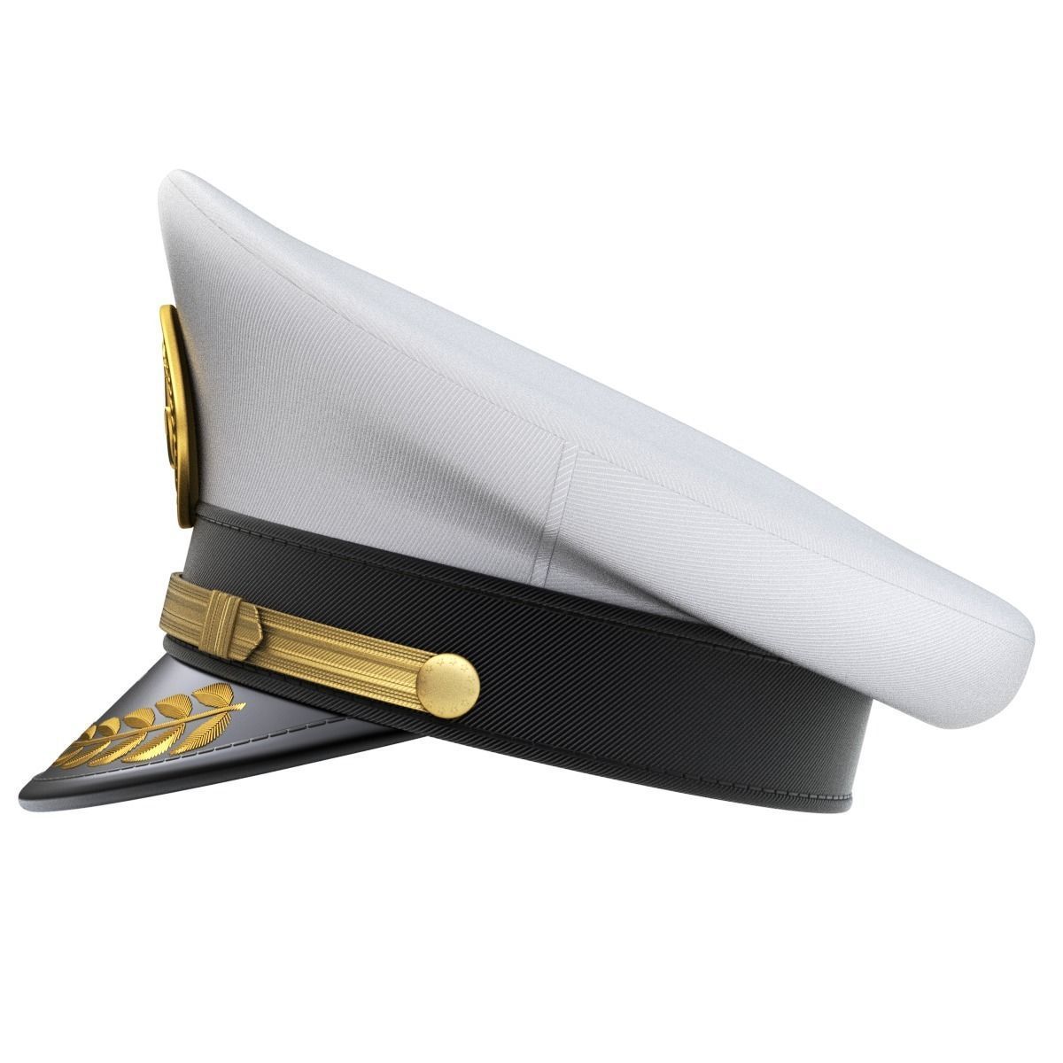 Navy Captain Hat 3D model_1