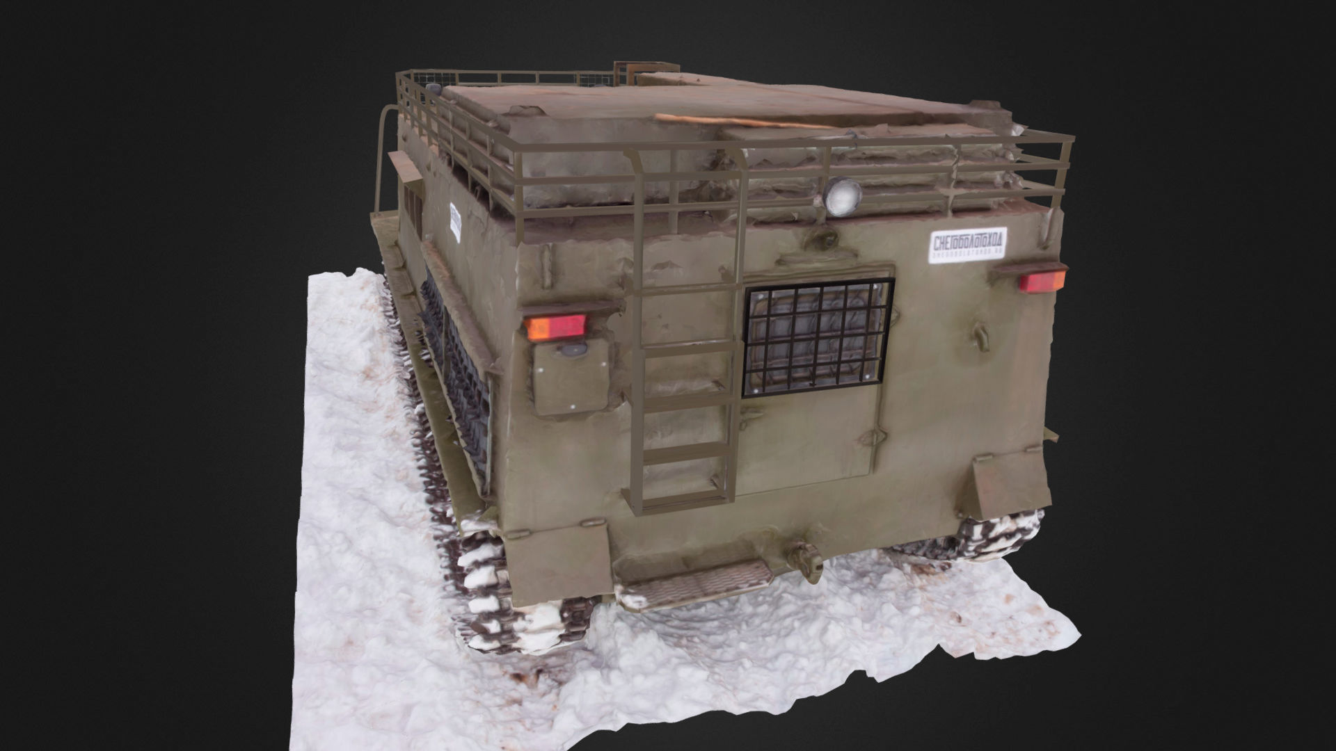 All terrain military vehicle 3D model_4